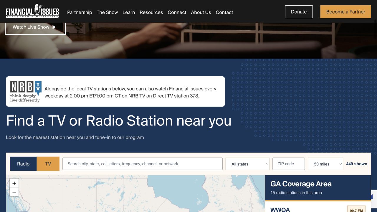 Station Finder — project interface